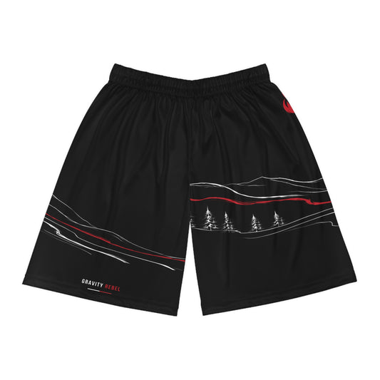Cycling Psycho - Gravity Rebel - Black - Men’s Sports Shorts