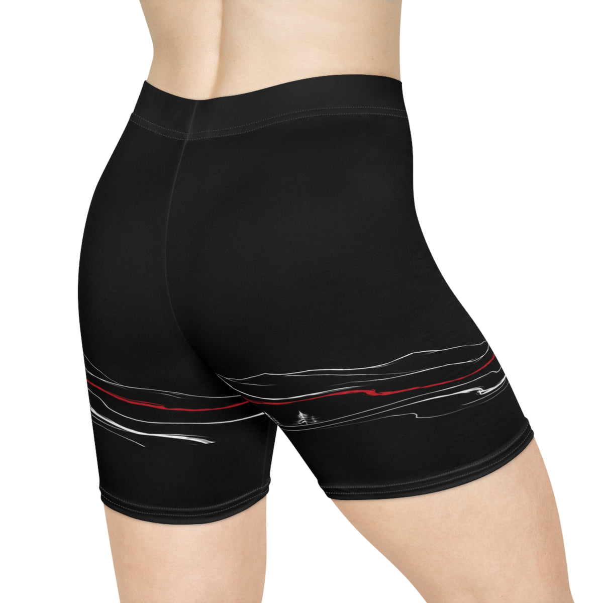 Cycling Psycho - Gravity Rebel - Black - Women’s Biker Shorts