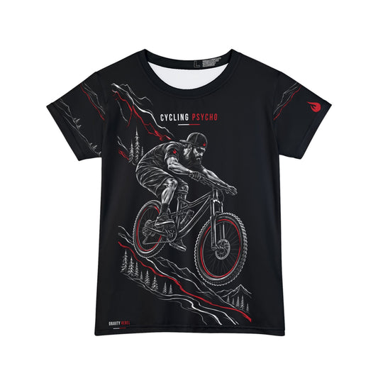 Cycling Psycho - Gravity Rebel - Black - Women’s Short Sleeve Shirt