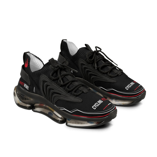 Cycling Psycho - Gravity Rebel - Black - Men’s Mesh Sneakers
