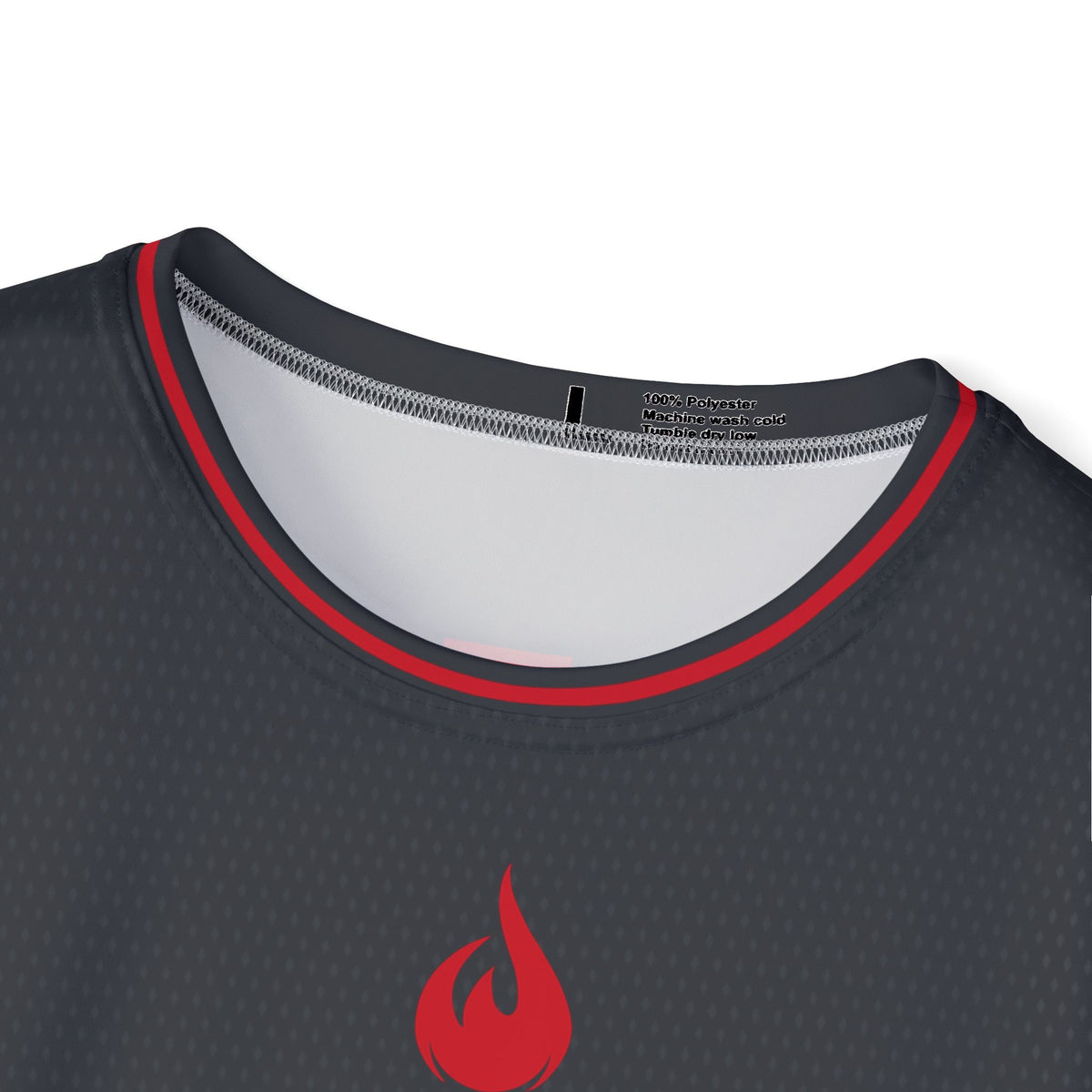 Flames Edge – Gray Cycling Jersey