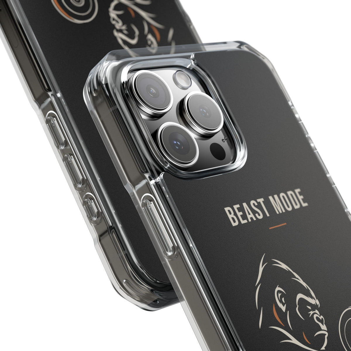 Beast Mode - Iron Instinct - Black - Magnetic Clear Impact iPhone Case