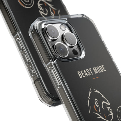 Beast Mode - Iron Instinct - Black - Magnetic Clear Impact iPhone Case