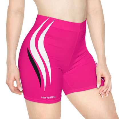 Pink Purpose - Hot Pink - Women's Biker Shorts