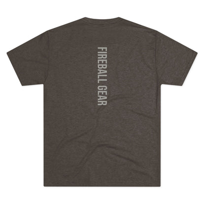 Fireball Gear - Flamme &amp; Ausrüstung - Grau &amp; Weiß - Unisex Triblend T-Shirt