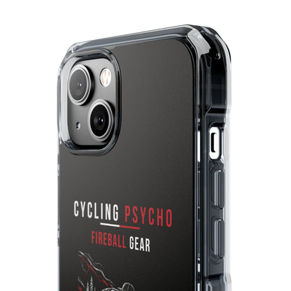 Cycling Psycho - Gravity Rebel - Black - Magnetic Clear Impact iPhone Case