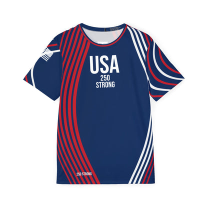 USA 250 Strong - Navy - Unisex Cycling Jersey