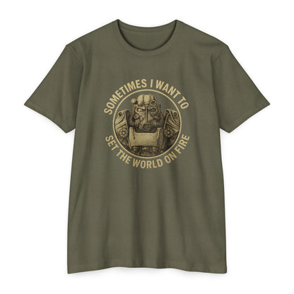 Fallout - Manchmal möchte ich die Welt in Brand setzen - Unisex T-Shirt