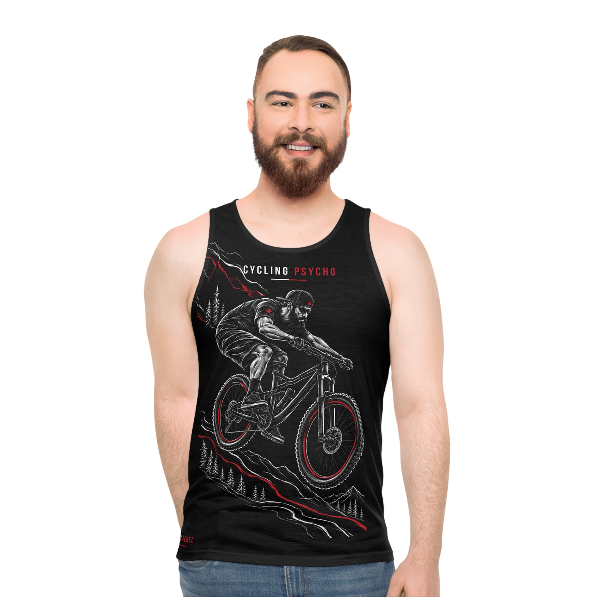 Cycling Psycho - Gravity Rebel - Black - Unisex Tank Top