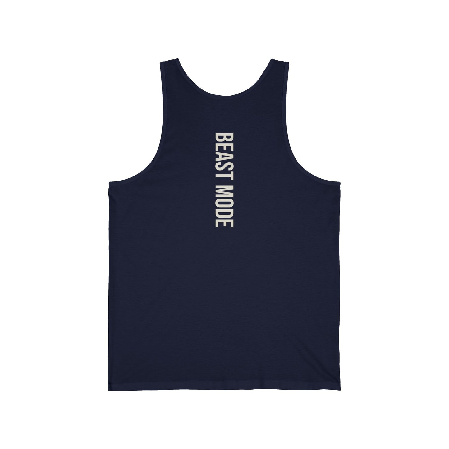 Beast Mode Serie – Trainiere wie ein Biest, erhebe dich wie ein König – Unisex Jersey Tank Top
