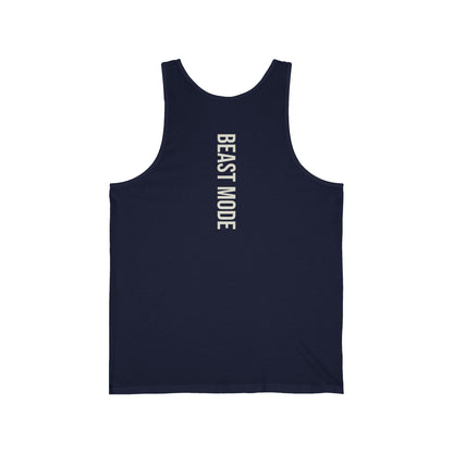 Beast Mode Serie – Trainiere wie ein Biest, erhebe dich wie ein König – Unisex Jersey Tank Top