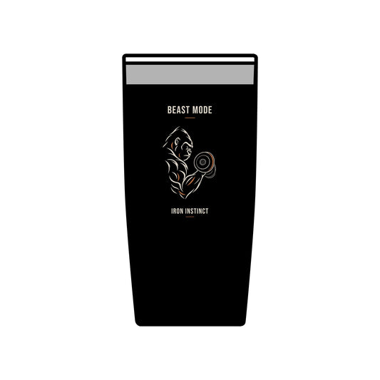 Beast Mode - Iron Instinct - Black - Insulated Tumbler, 20oz