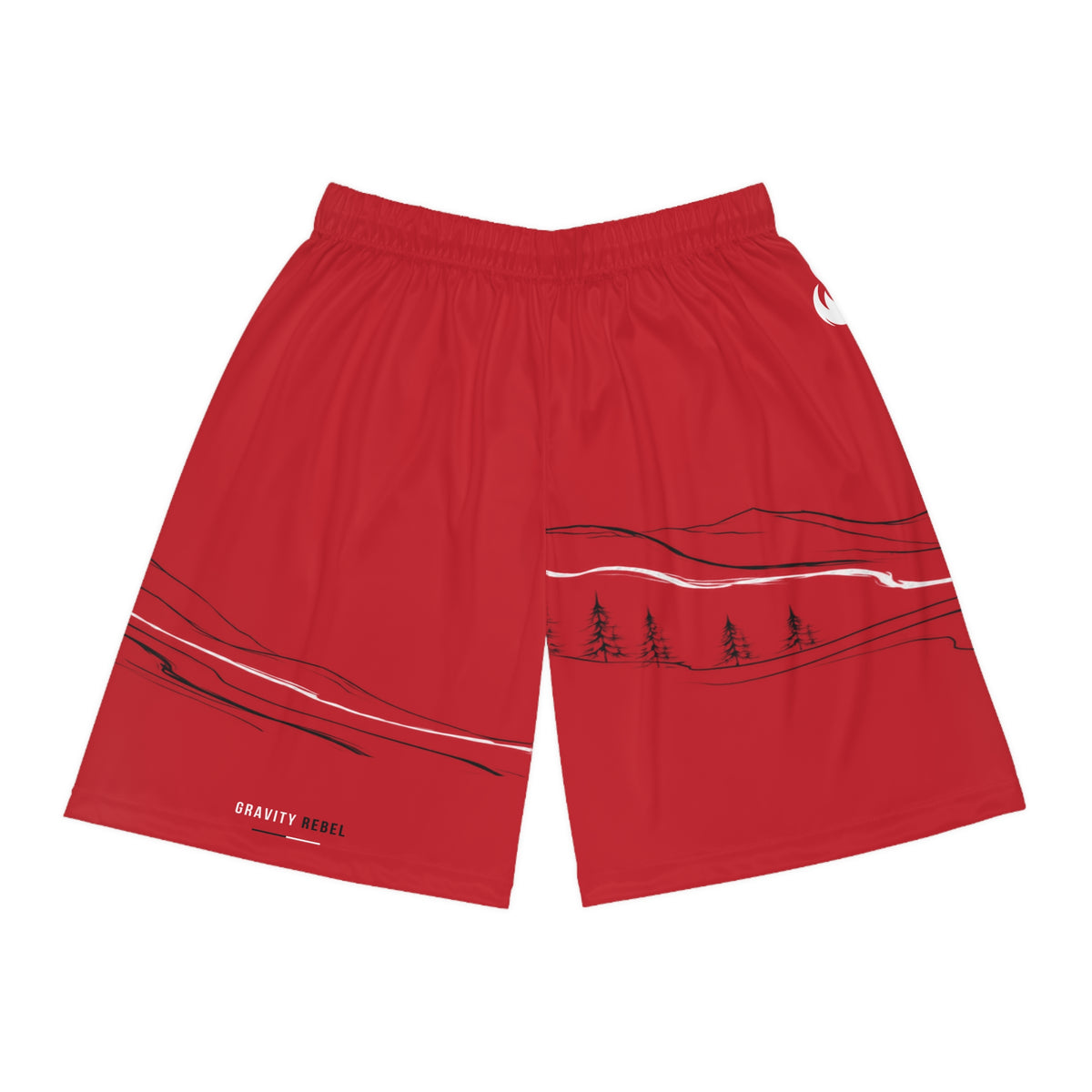Cycling Psycho - Gravity Rebel - Red - Men’s Sports Shorts