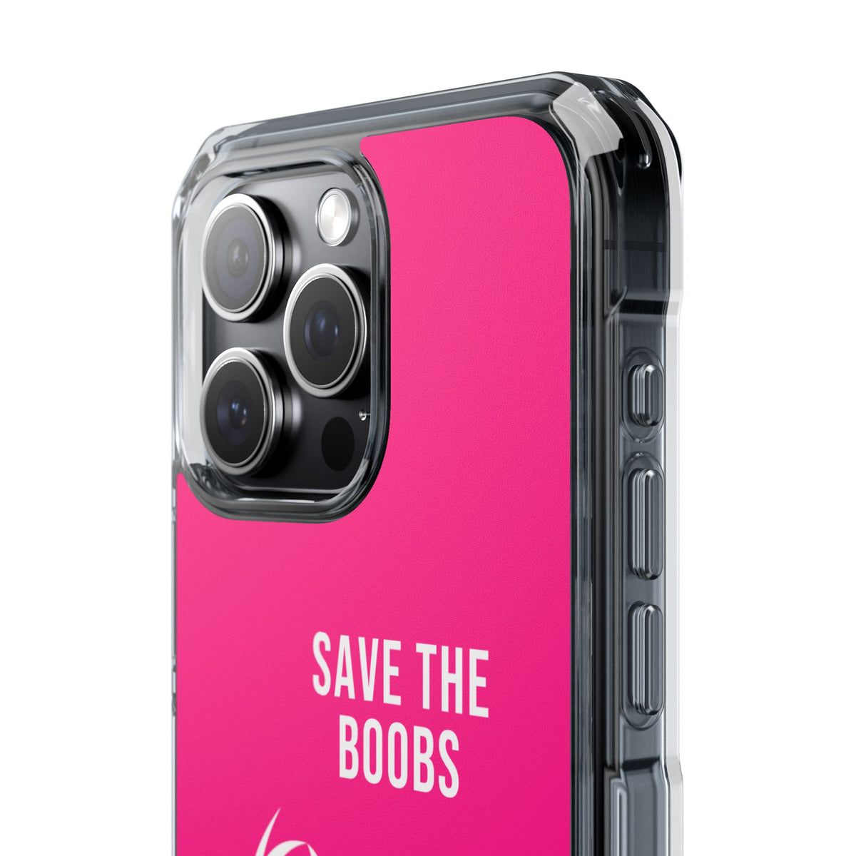 Pink Purpose - Hot Pink - Magnetic Clear Impact iPhone Case