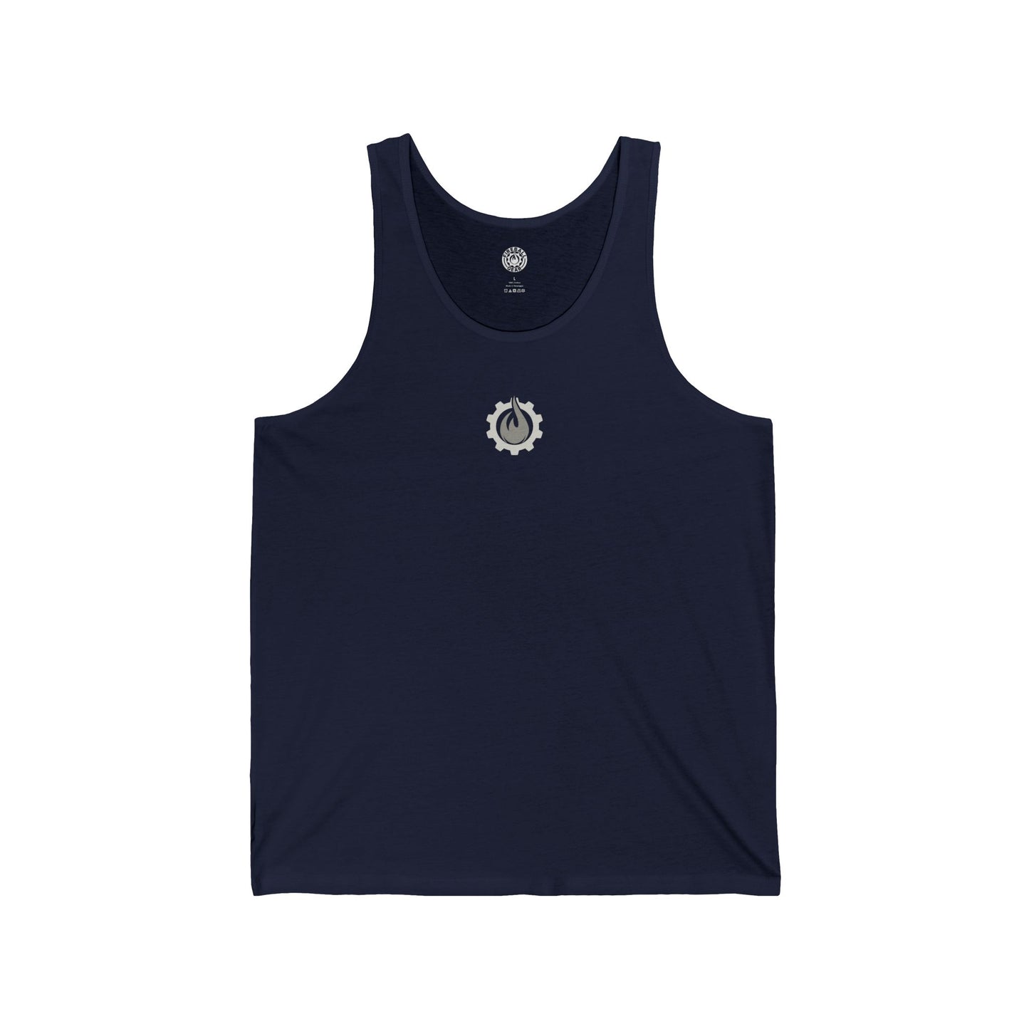 Fireball Gear – Flamme &amp; Ausrüstung – Grau &amp; Weiß – Unisex Jersey Tank Top