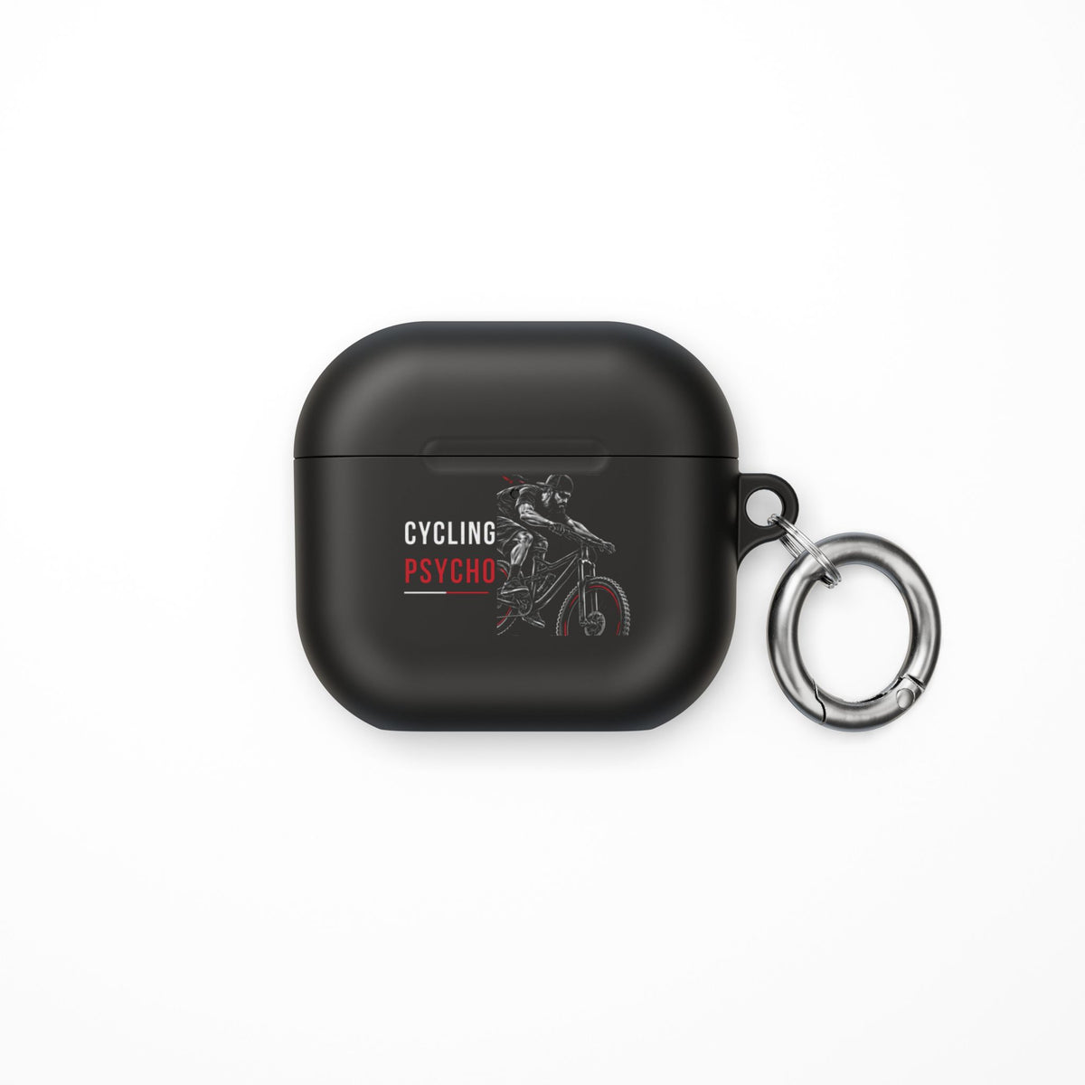 Cycling Psycho - Gravity Rebel - Black - AirPods Clip-On Case Cover
