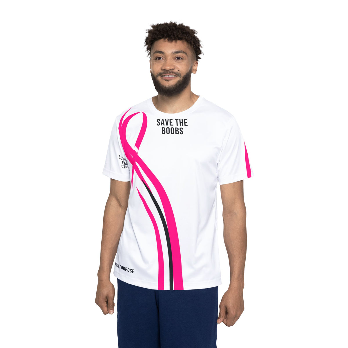 Pink Purpose - White - Unisex Performance Jersey