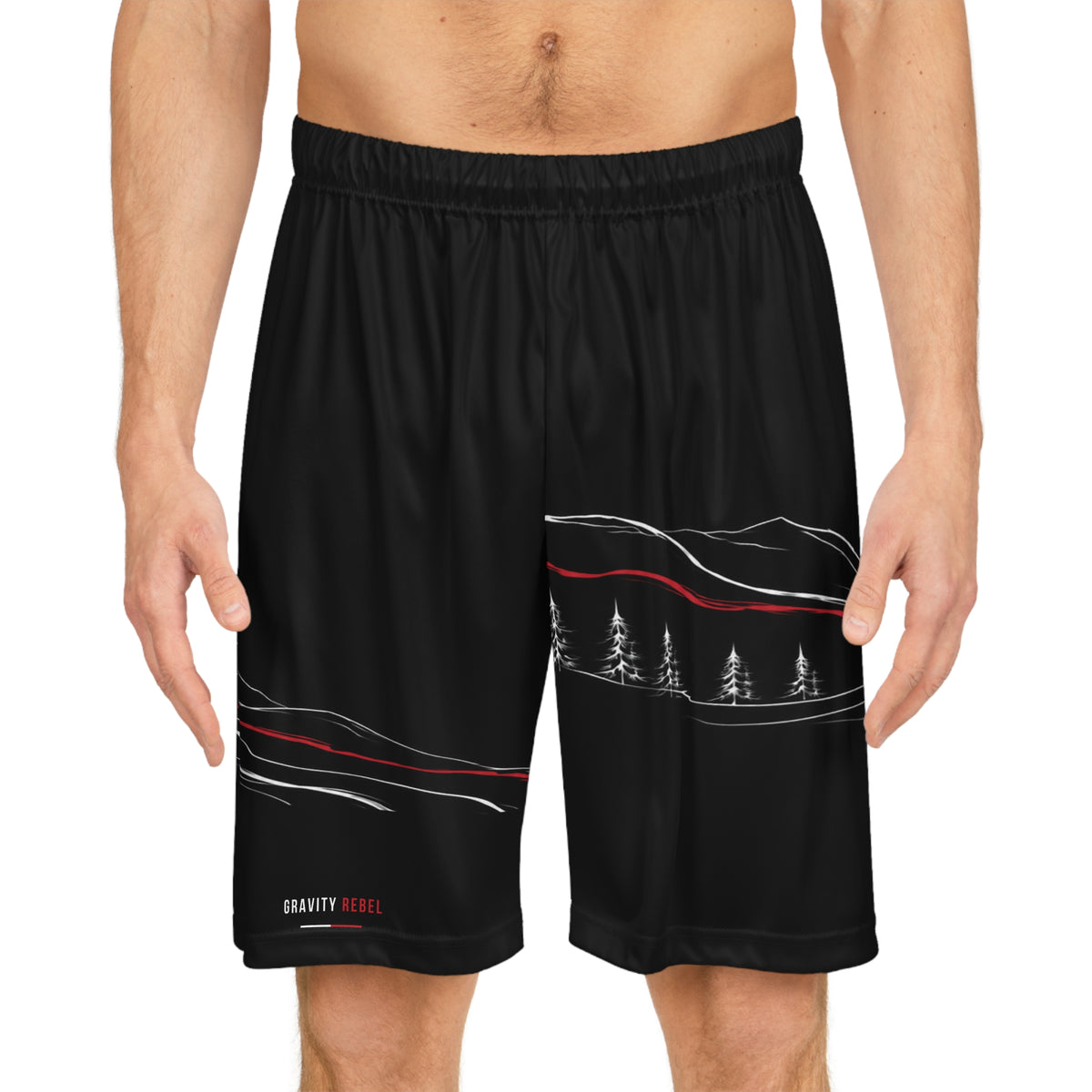 Cycling Psycho - Gravity Rebel - Black - Men’s Sports Shorts