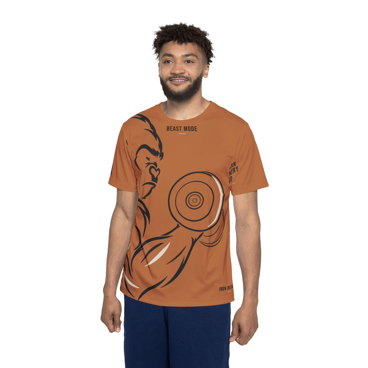 Beast Mode - Iron Instinct - Burnt Orange - Unisex Performance Jersey