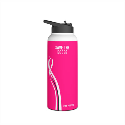 Pink Purpose - Hot Pink - Stainless Steel Water Bottle