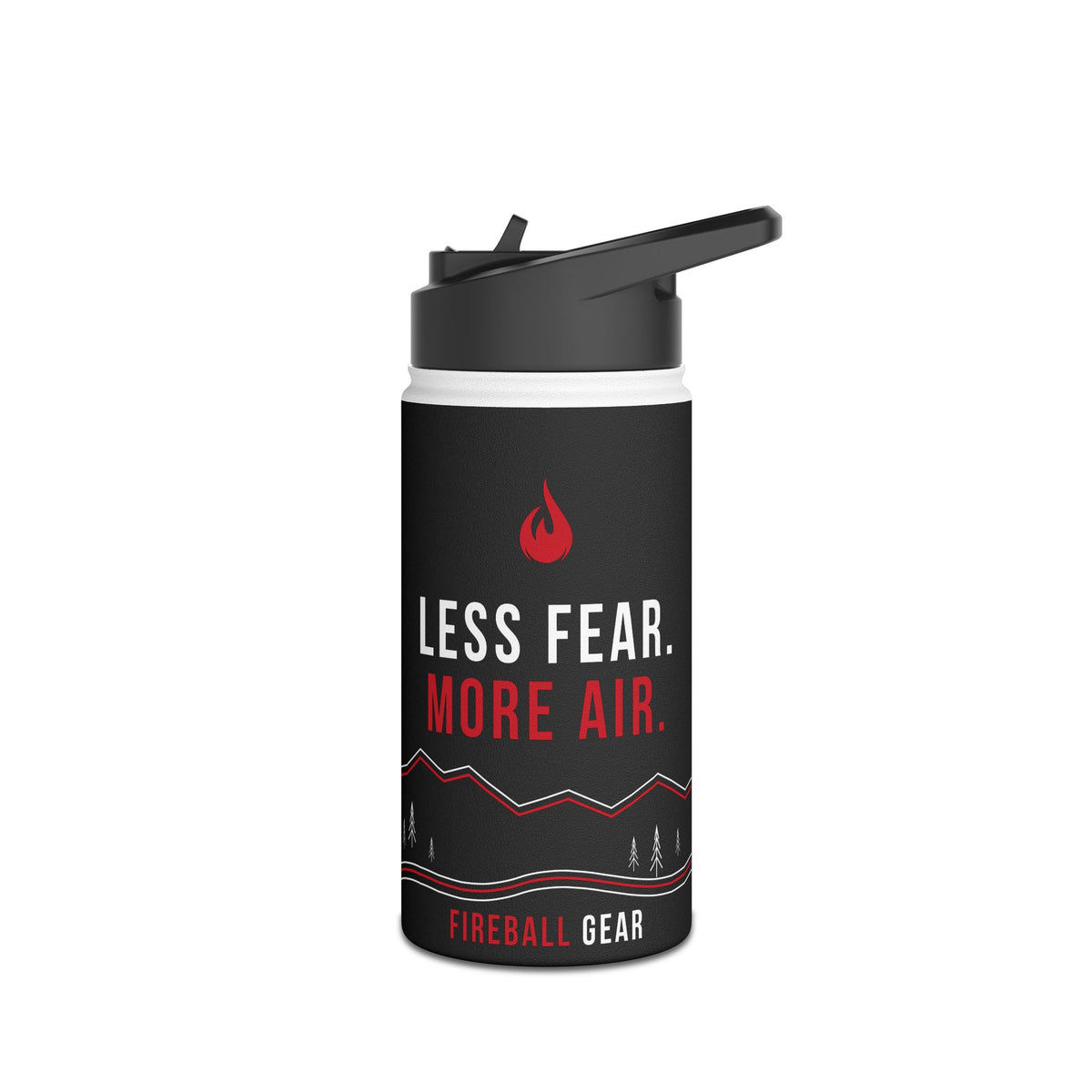 Cycling Psycho - Gravity Rebel - Black - Stainless Steel Water Bottle
