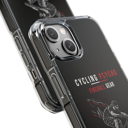 Cycling Psycho - Gravity Rebel - Black - Magnetic Clear Impact iPhone Case