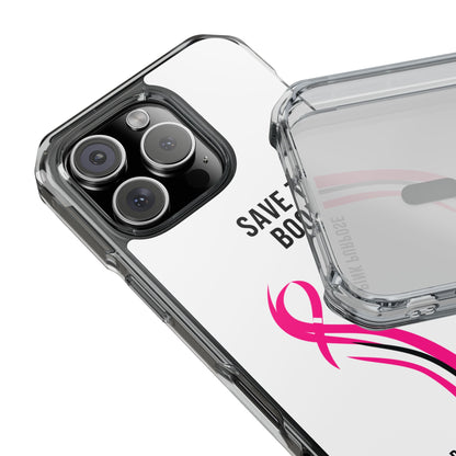 Pink Purpose - White - Magnetic Clear Impact iPhone Case