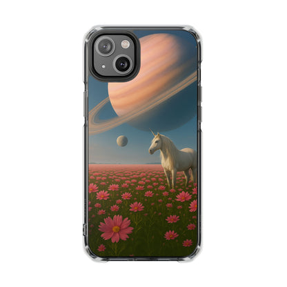 Cosmic Unicorn Dreamscape - Magnetische, durchsichtige iPhone-Hüllen