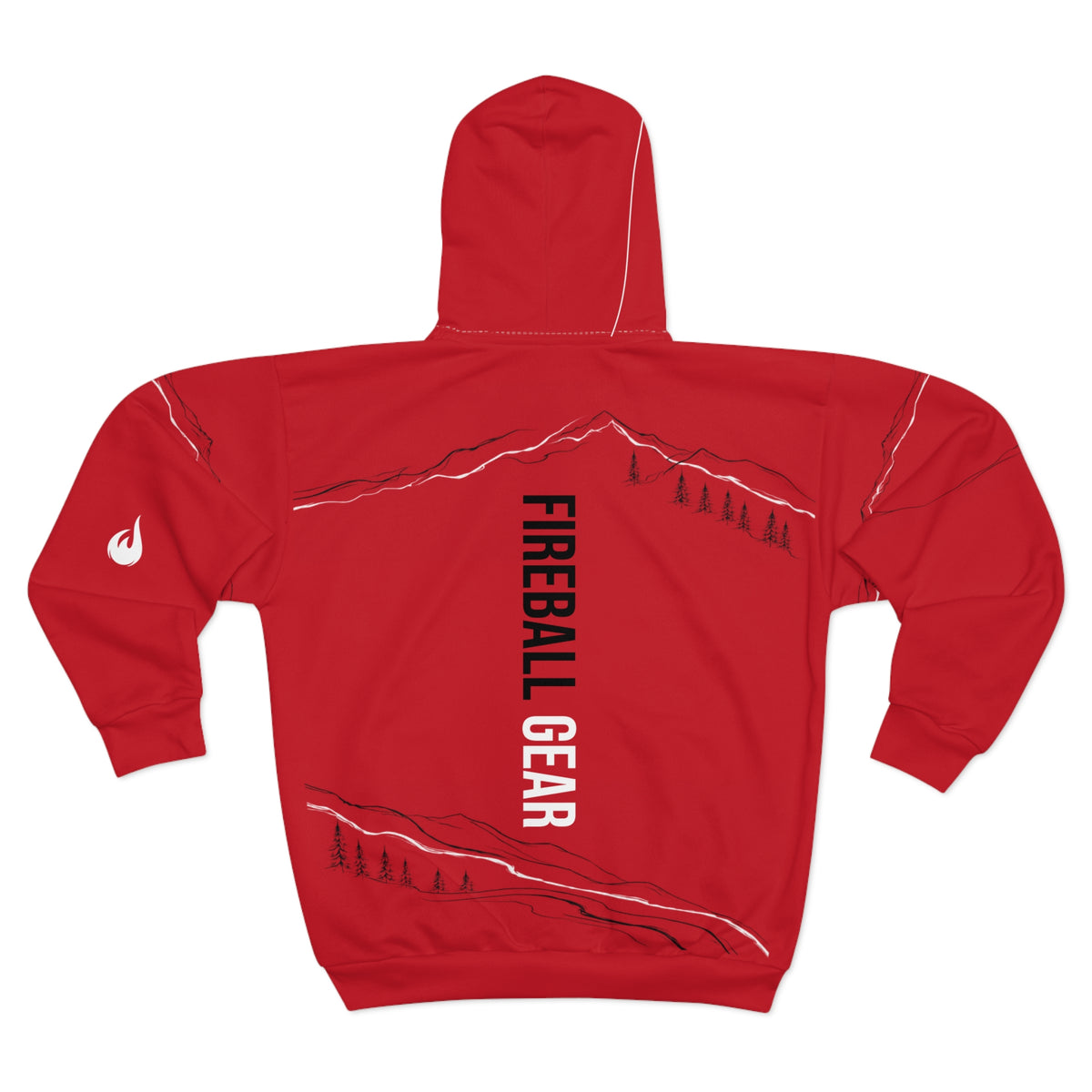 Cycling Psycho - Gravity Rebel - Red - Unisex Zip Hoodie