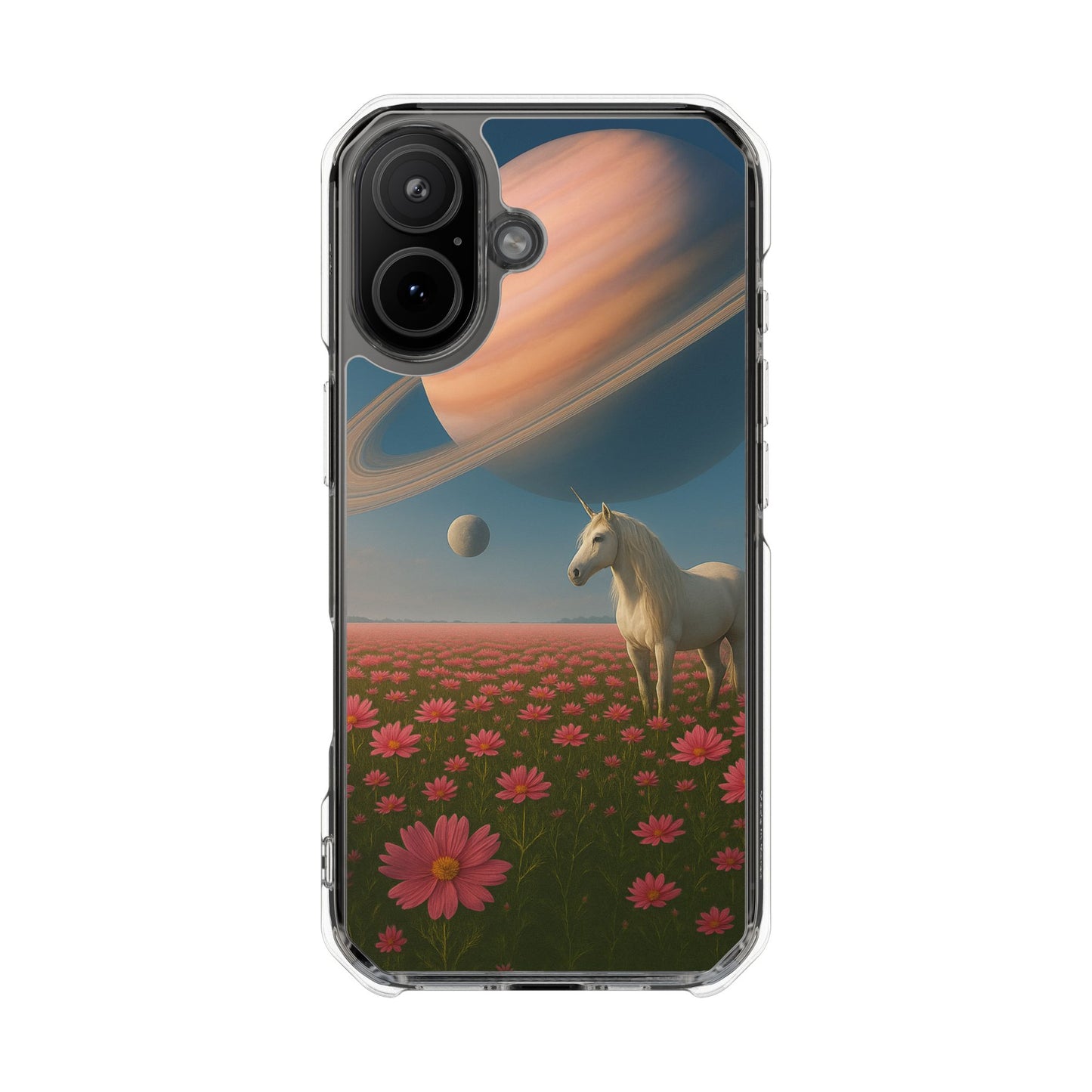 Cosmic Unicorn Dreamscape - Magnetische, durchsichtige iPhone-Hüllen