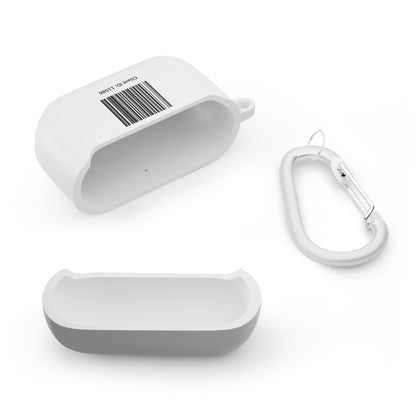 Fireball Gear - Flame & Gear Circle - Black & Red - Upload Own Personal Gym Barcode Image to be Printed on the Back - AirPods Case Cover