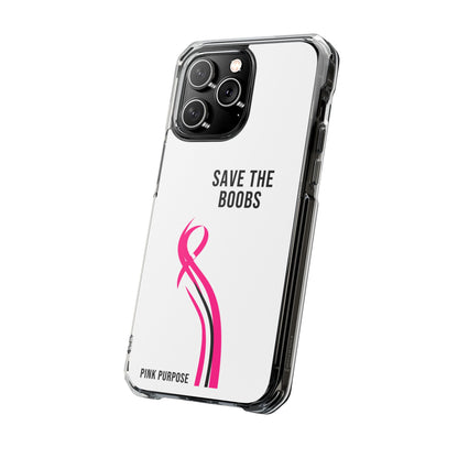 Pink Purpose - White - Magnetic Clear Impact iPhone Case