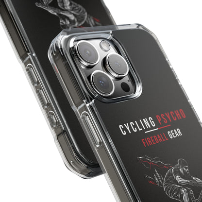 Cycling Psycho - Gravity Rebel - Black - Magnetic Clear Impact iPhone Case