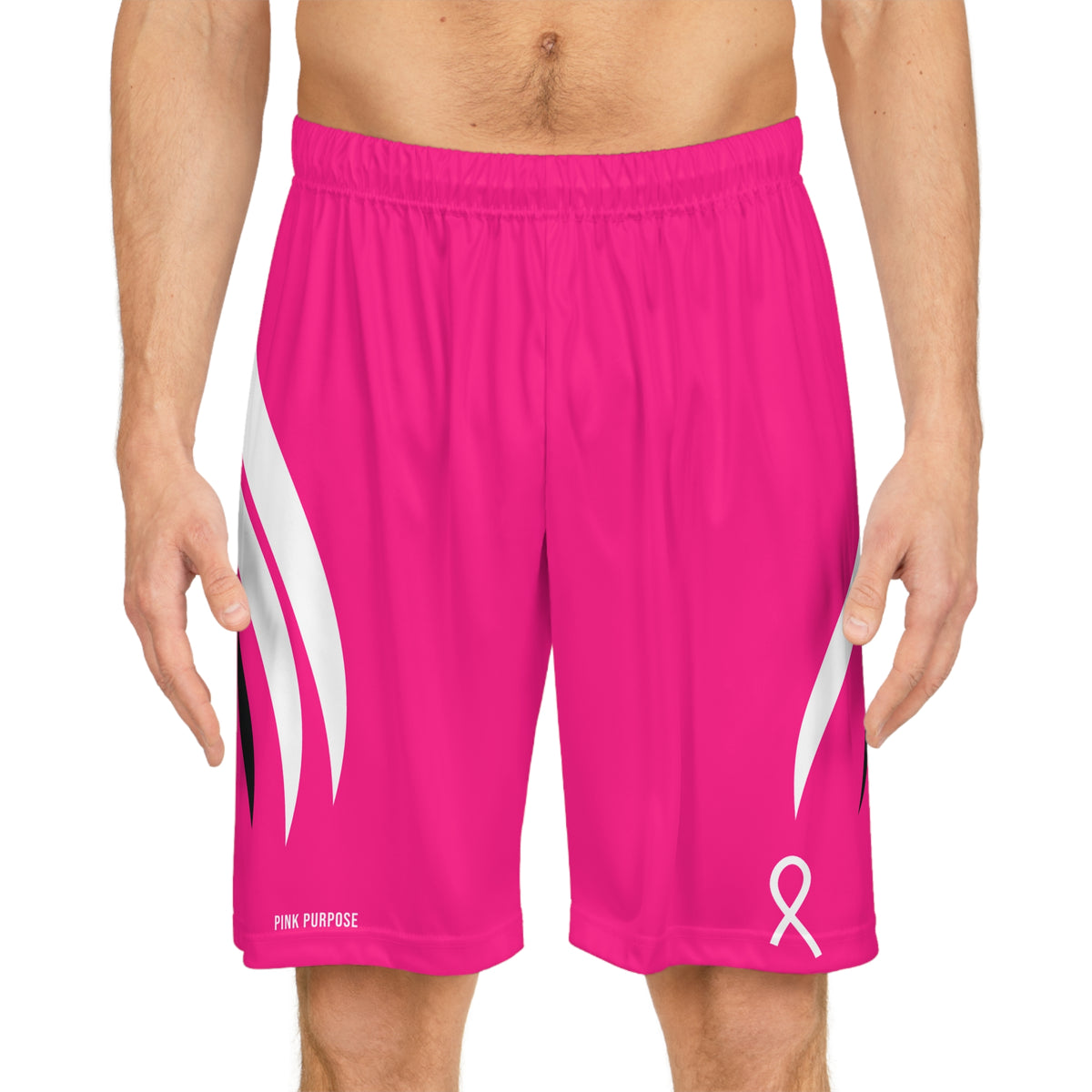 Pink Purpose - Hot Pink - Men's Sports Shorts