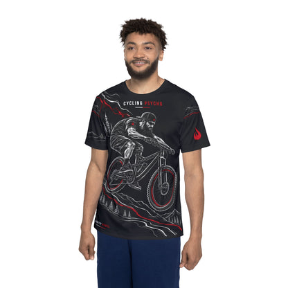 Cycling Psycho - Gravity Rebel - Black - Unisex Cycling Jersey