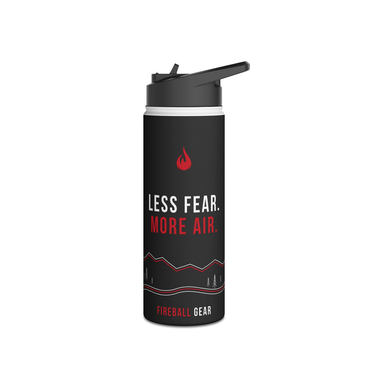 Cycling Psycho - Gravity Rebel - Black - Stainless Steel Water Bottle