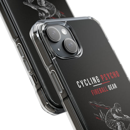 Cycling Psycho - Gravity Rebel - Black - Magnetic Clear Impact iPhone Case