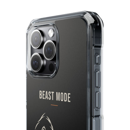 Beast Mode - Iron Instinct - Black - Magnetic Clear Impact iPhone Case