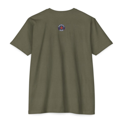 Bemalter Patriotischer Totenkopf - Unisex T-Shirt