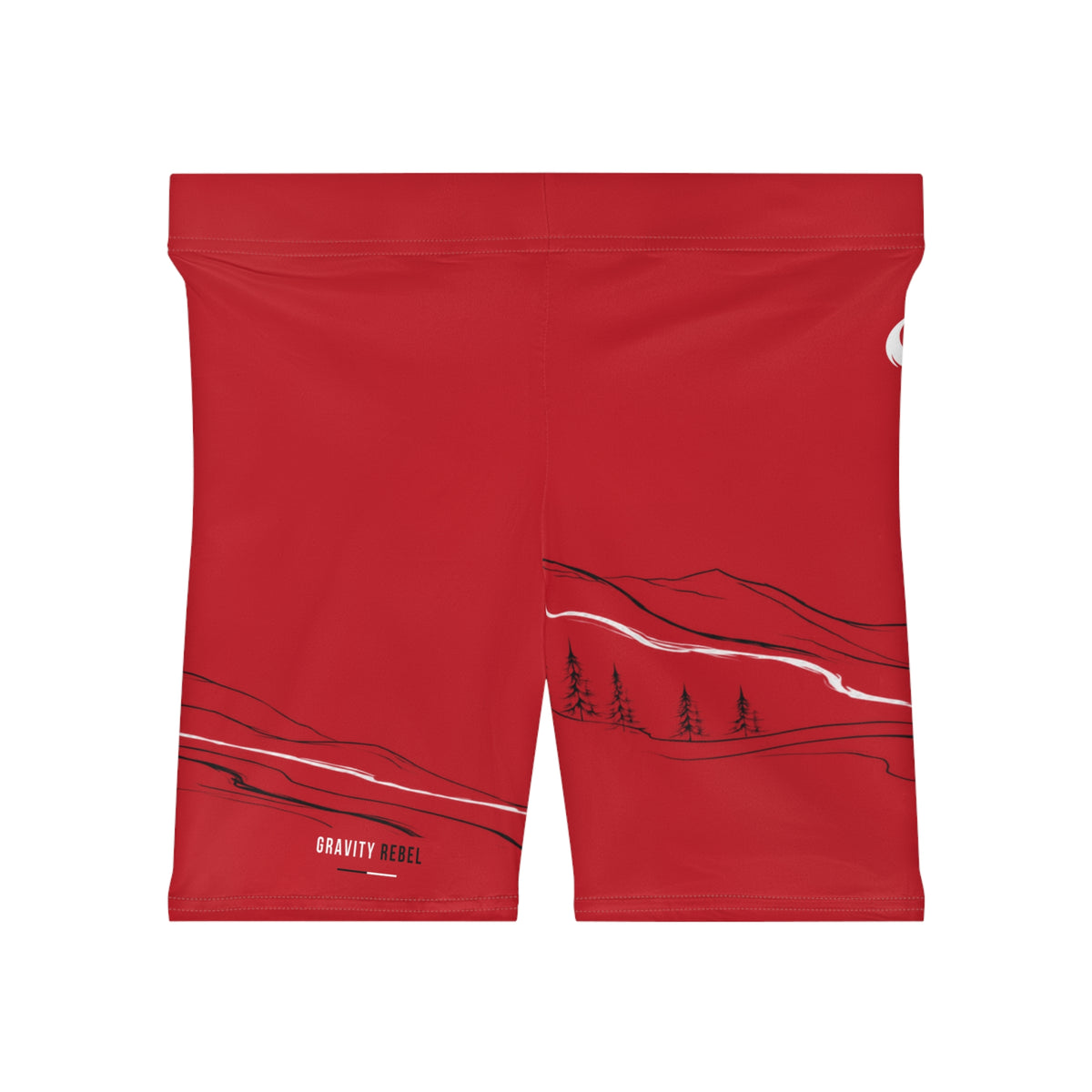 Cycling Psycho - Gravity Rebel - Red - Women’s Biker Shorts