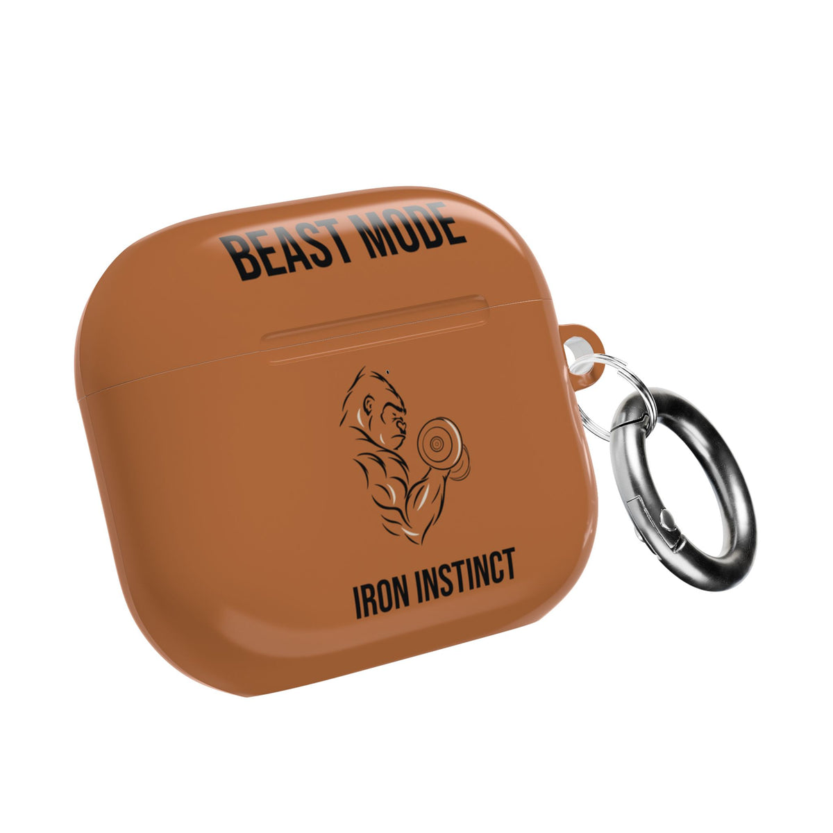 Beast Mode - Iron Instinct - Burnt Orange - AirPods Case