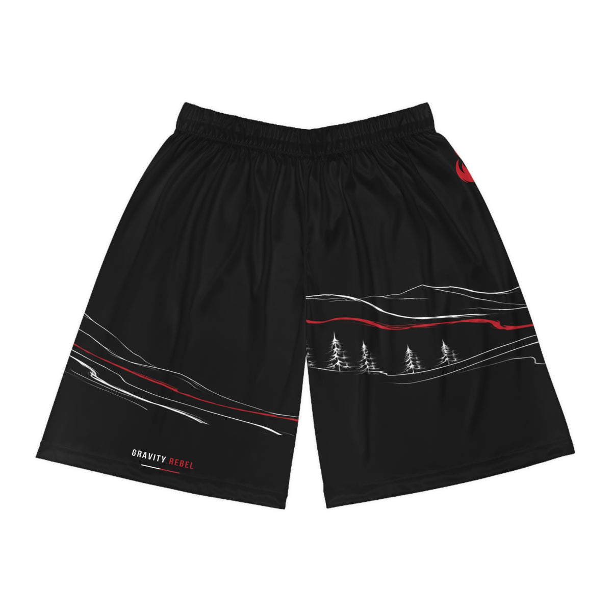 Cycling Psycho - Gravity Rebel - Black - Men’s Sports Shorts