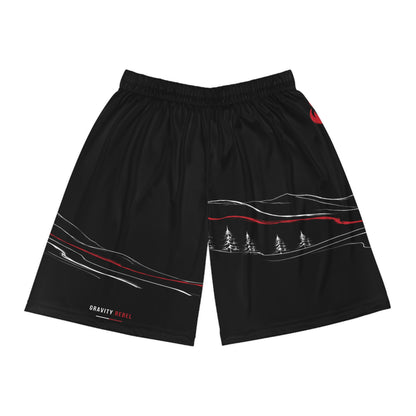 Cycling Psycho - Gravity Rebel - Black - Men’s Sports Shorts
