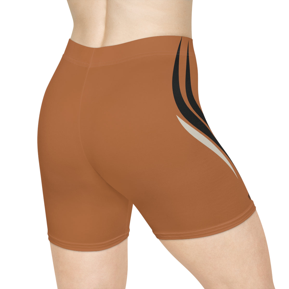 Beast Mode - Iron Instinct - Burnt Orange - Women's Biker Shorts