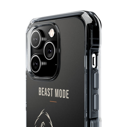 Beast Mode - Iron Instinct - Black - Magnetic Clear Impact iPhone Case