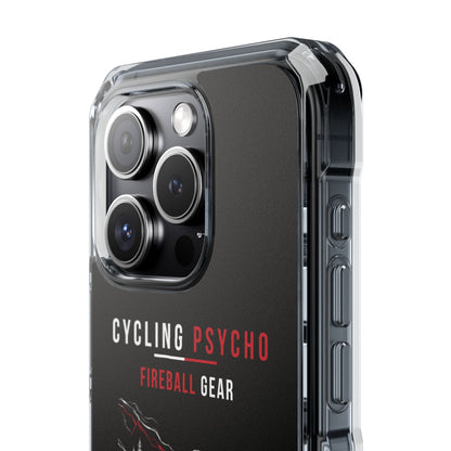 Cycling Psycho - Gravity Rebel - Black - Magnetic Clear Impact iPhone Case