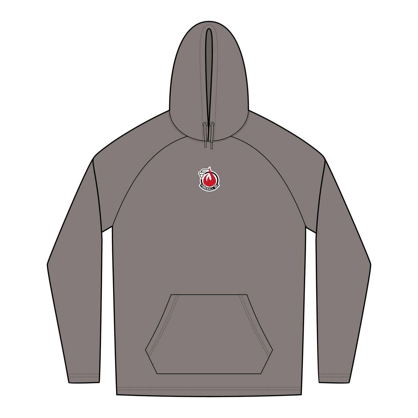 Fireball 3D - Tri-Blend Hoodie