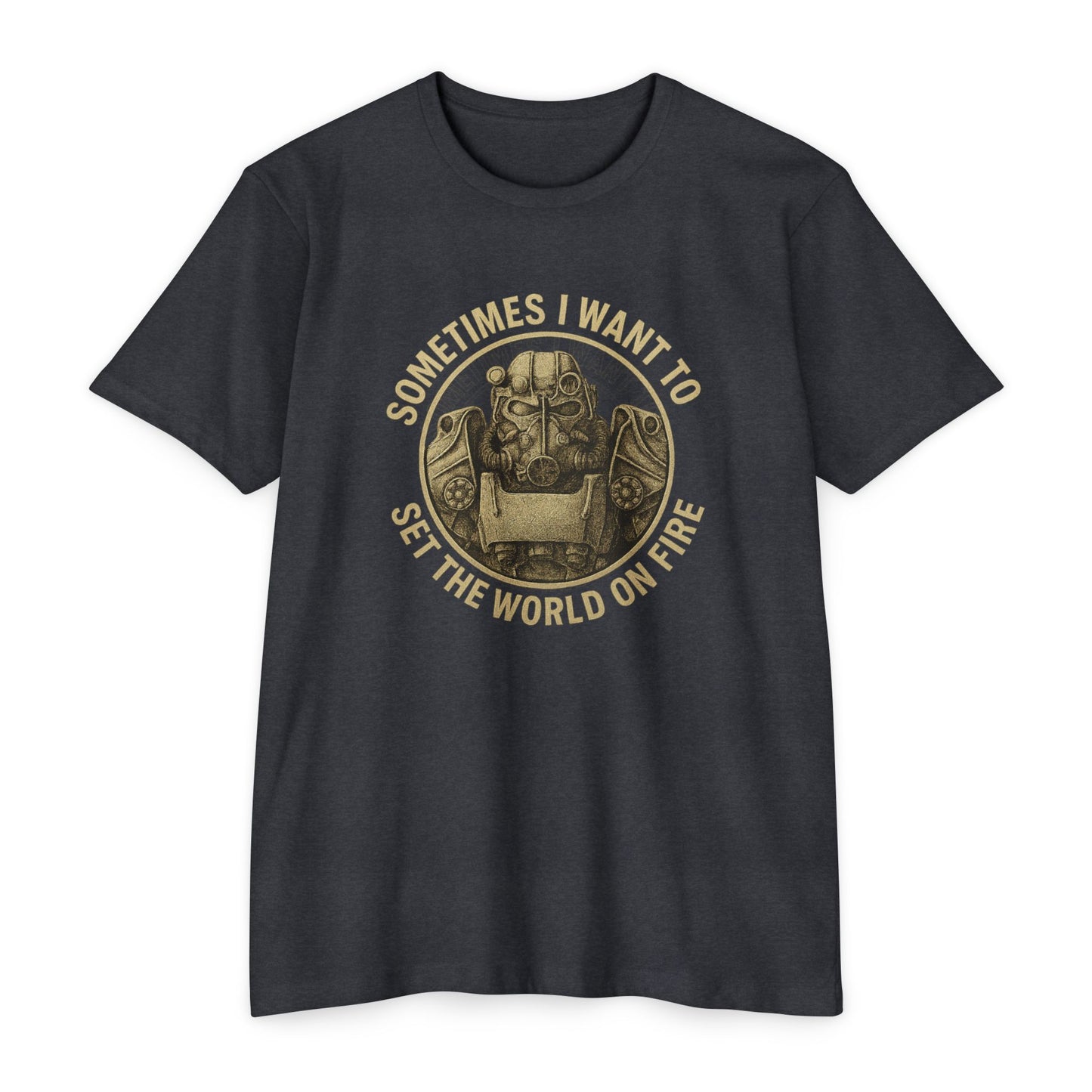 Fallout - Manchmal möchte ich die Welt in Brand setzen - Unisex T-Shirt