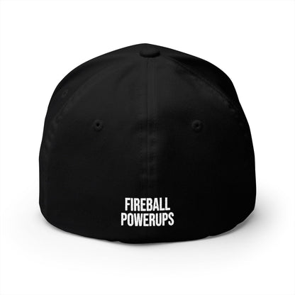 Fireball Powerups - Champion Belt - FlexFit Dark Caps