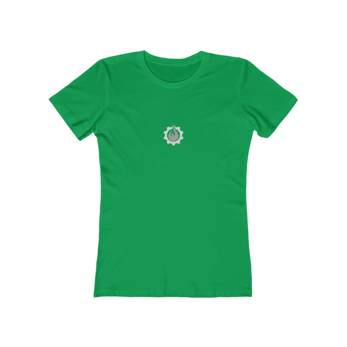 Fireball Gear - Flame &amp; Gear - Grau &amp; Weiß - Damen Slim Fit T-Shirt